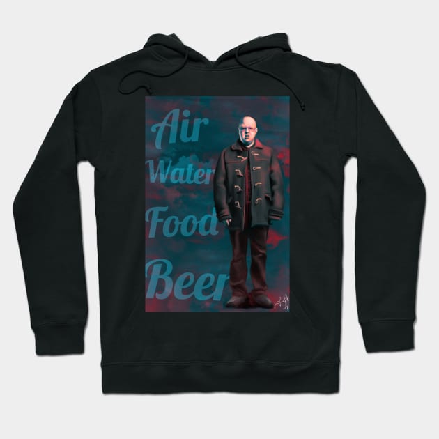 Air, Water, Food, Beer Hoodie by jephwho